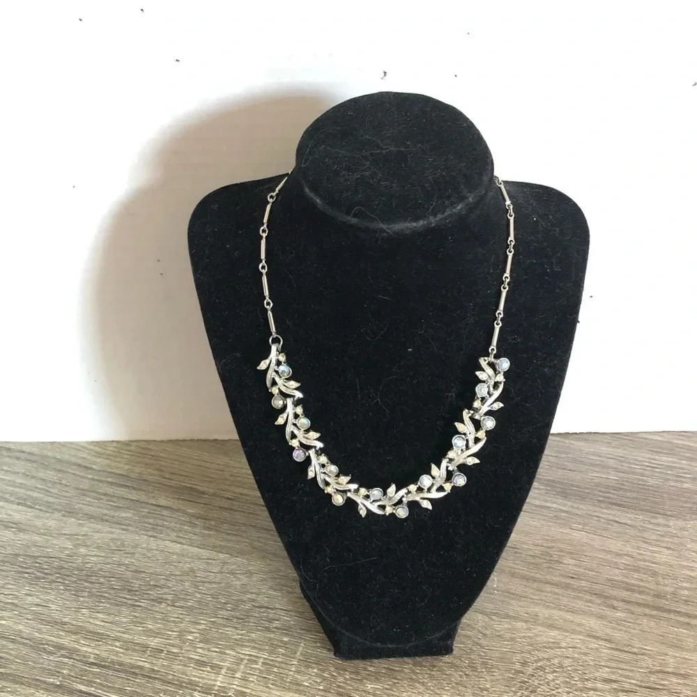 Vtg Rhinestone  Necklace - Picture 2 of 9